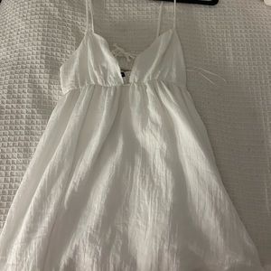White mini dress